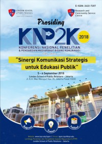 Image of Prosiding Konferensi Nasional Penelitian dan Pengabdian Masyarakat Bidang Komunikasi Tahun 2018